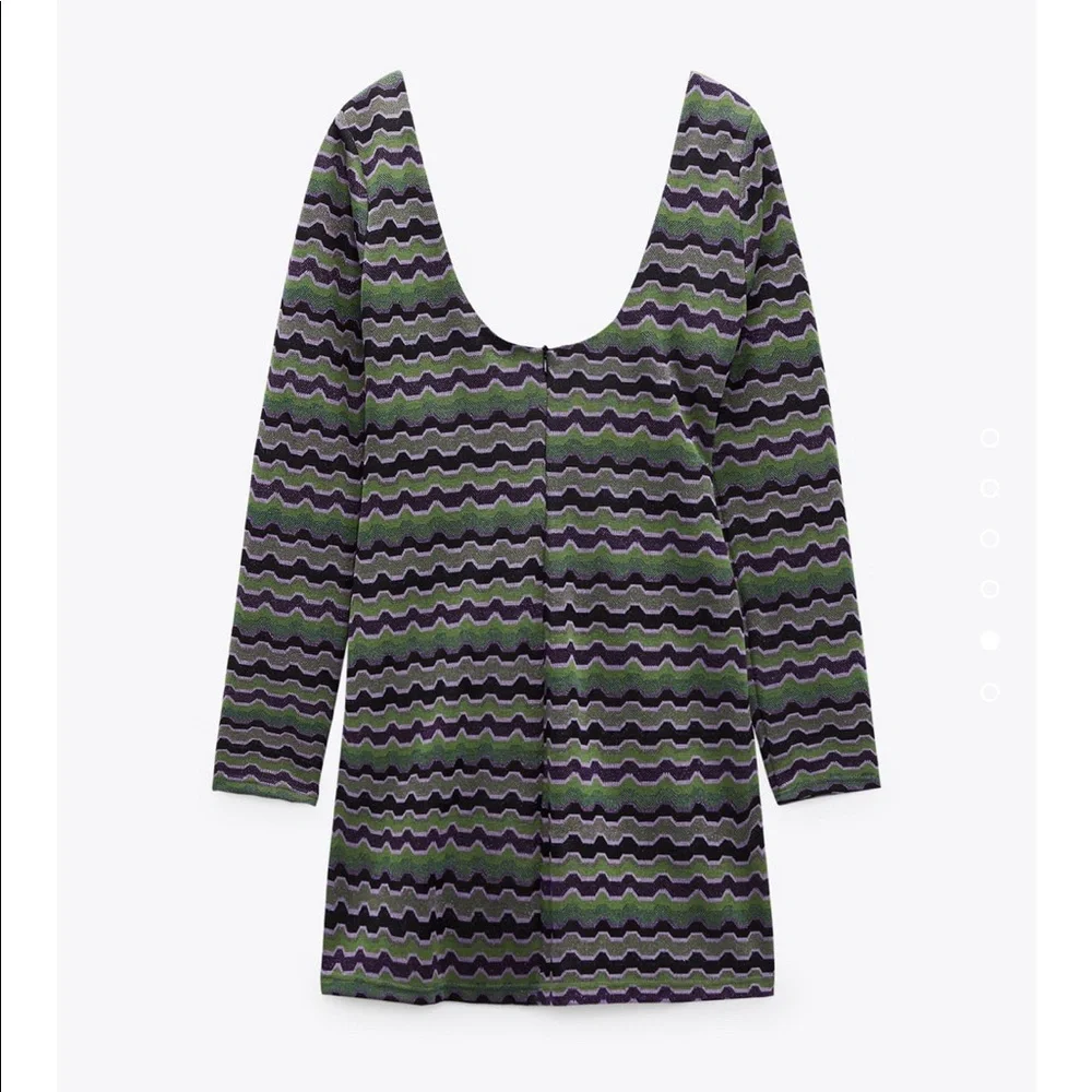 Zara cut out purple mini dress xl - Picture 3 of 4